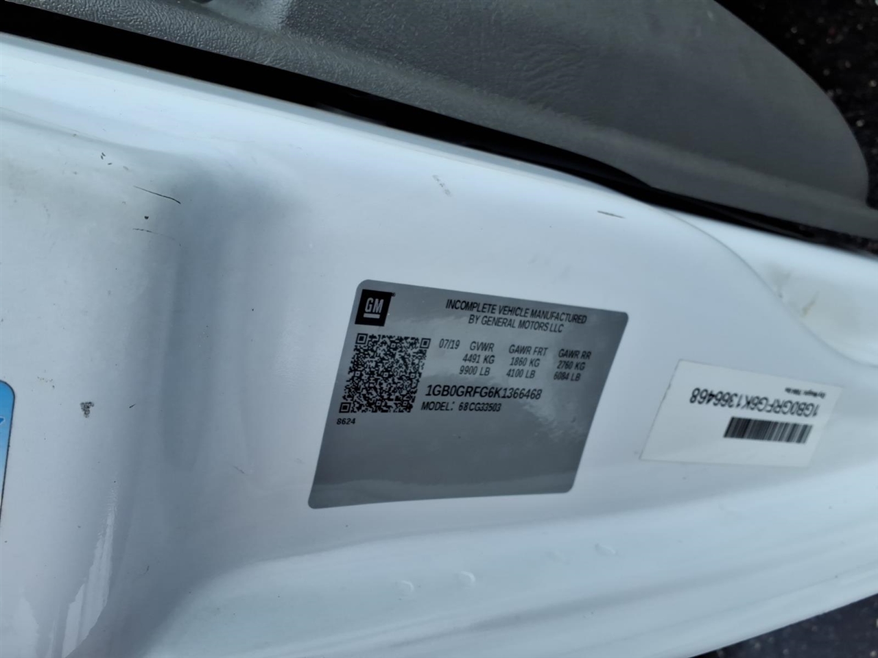 Chevrolet Express Commercial Cutaway 3500 Van 139" 2019