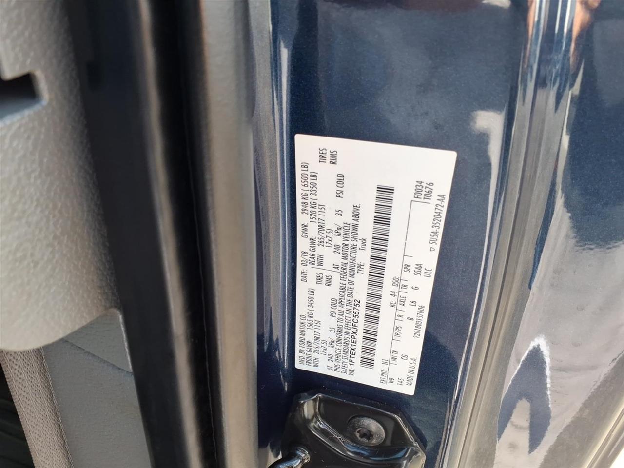 Ford F-150 XL 4WD SuperCab 6.5' Box 2018