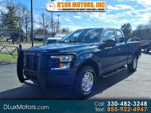 Blue 2018 Ford F-150 XL SuperCab 4WD Pickup Truck Four-Wheel Drive Automatic