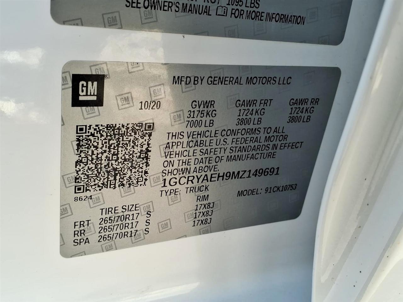 Chevrolet Silverado 1500 4WD Double Cab 147" Work Truck 2021