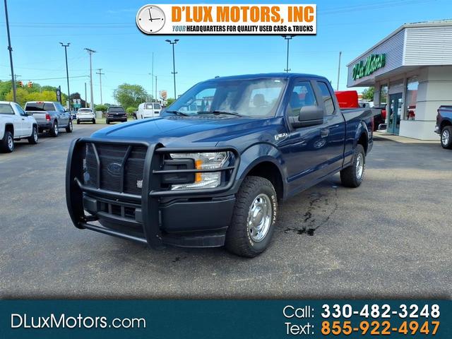 Blue 2018 Ford F-150 Pickup Truck Four-Wheel Drive Automatic