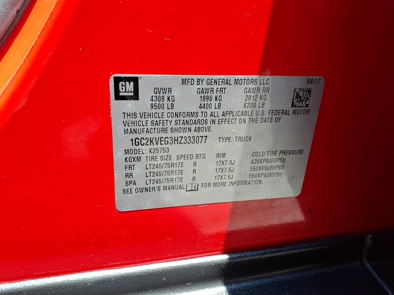 Chevrolet Silverado 2500HD 4WD Double Cab 144.2" LT 2017