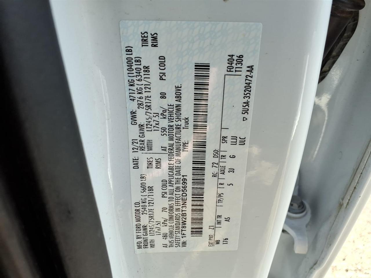Ford Super Duty F-250 SRW King Ranch 4WD Crew Cab 8' Box 2022
