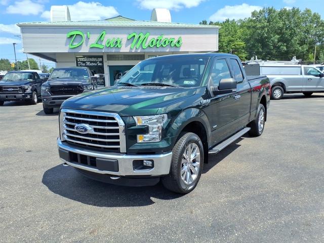Green 2016 Ford F-150 Pickup Truck Four-Wheel Drive 6-Speed Automatic