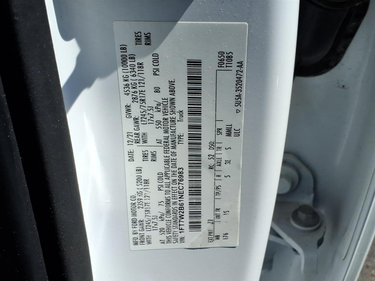 Ford Super Duty F-250 SRW XL 4WD Crew Cab 6.75' Box 2022