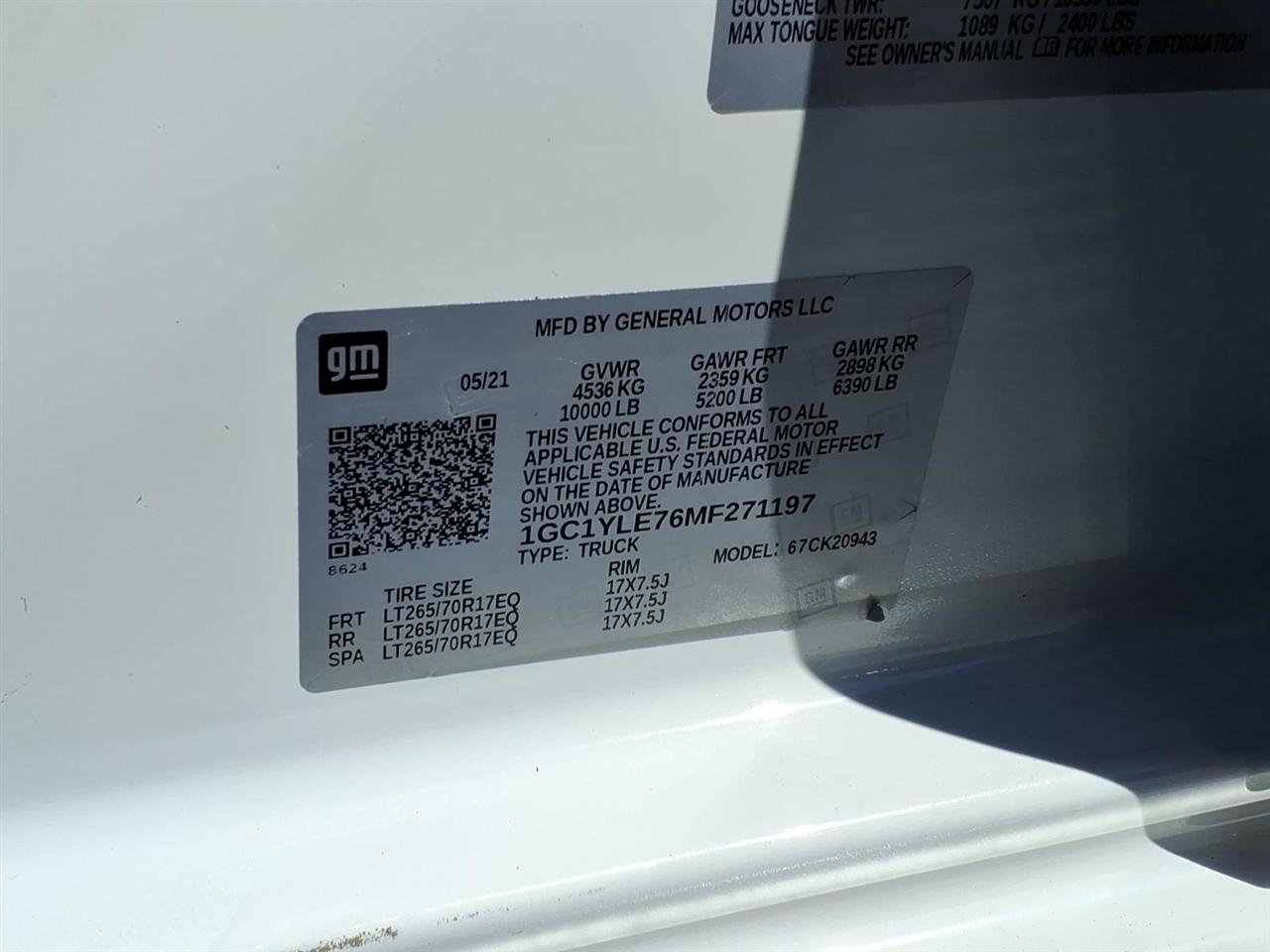 Chevrolet Silverado 2500HD 4WD Crew Cab 172" Work Truck 2021