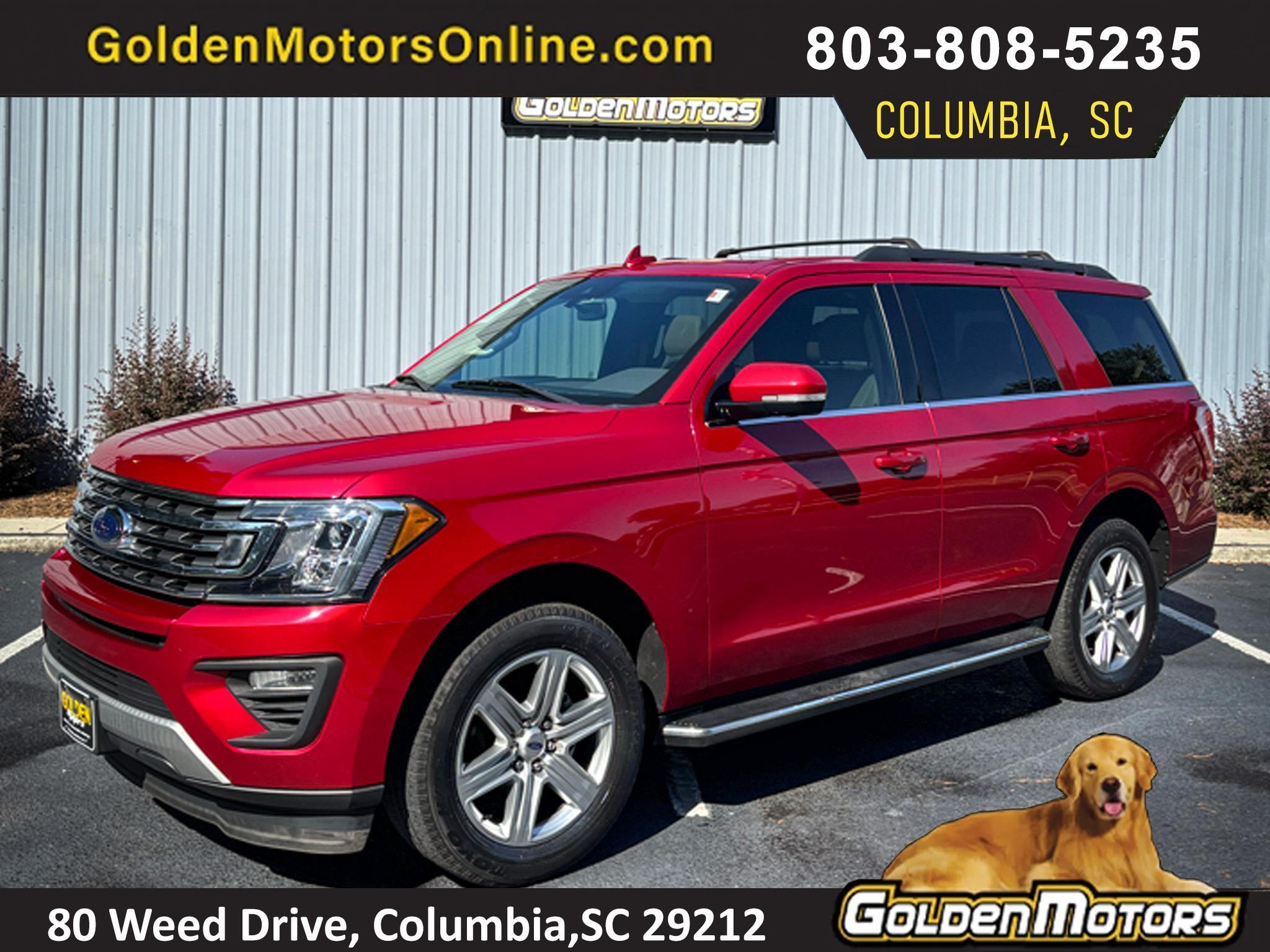2021 Ford Expedition Rapid Red 2nd Row Captains Pano Roof Co-Pilot 360