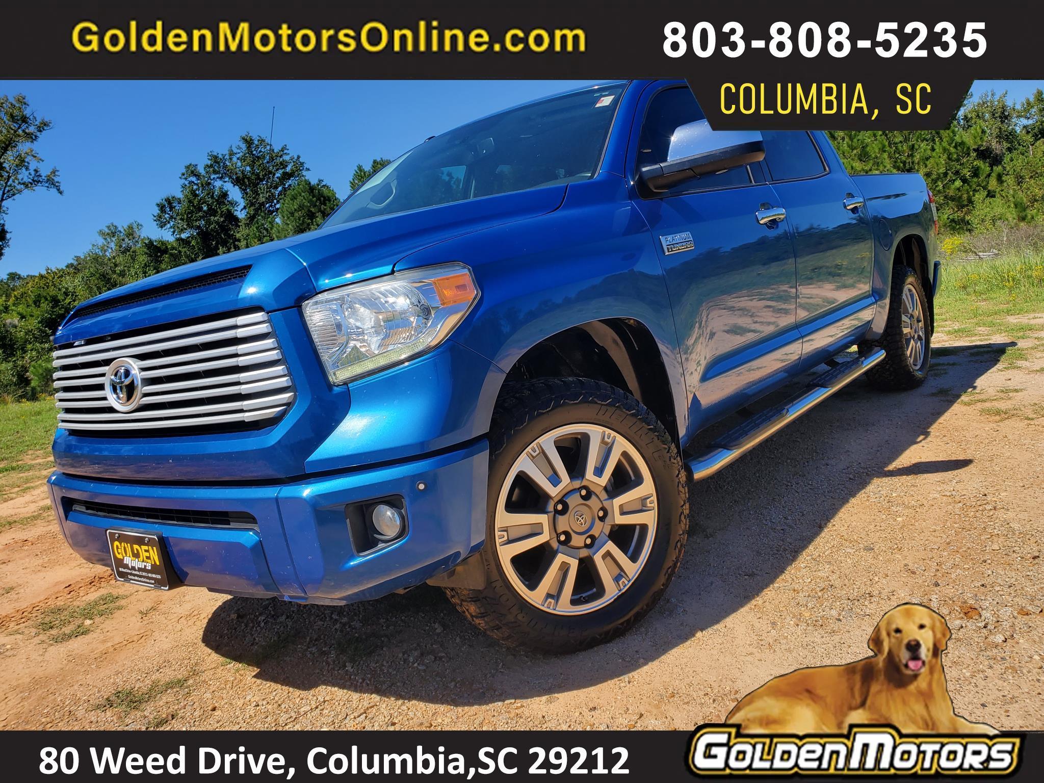 2017 Toyota Tundra 4WD Platinum CrewMax 5.5' Bed 5.7L FFV (Natl)