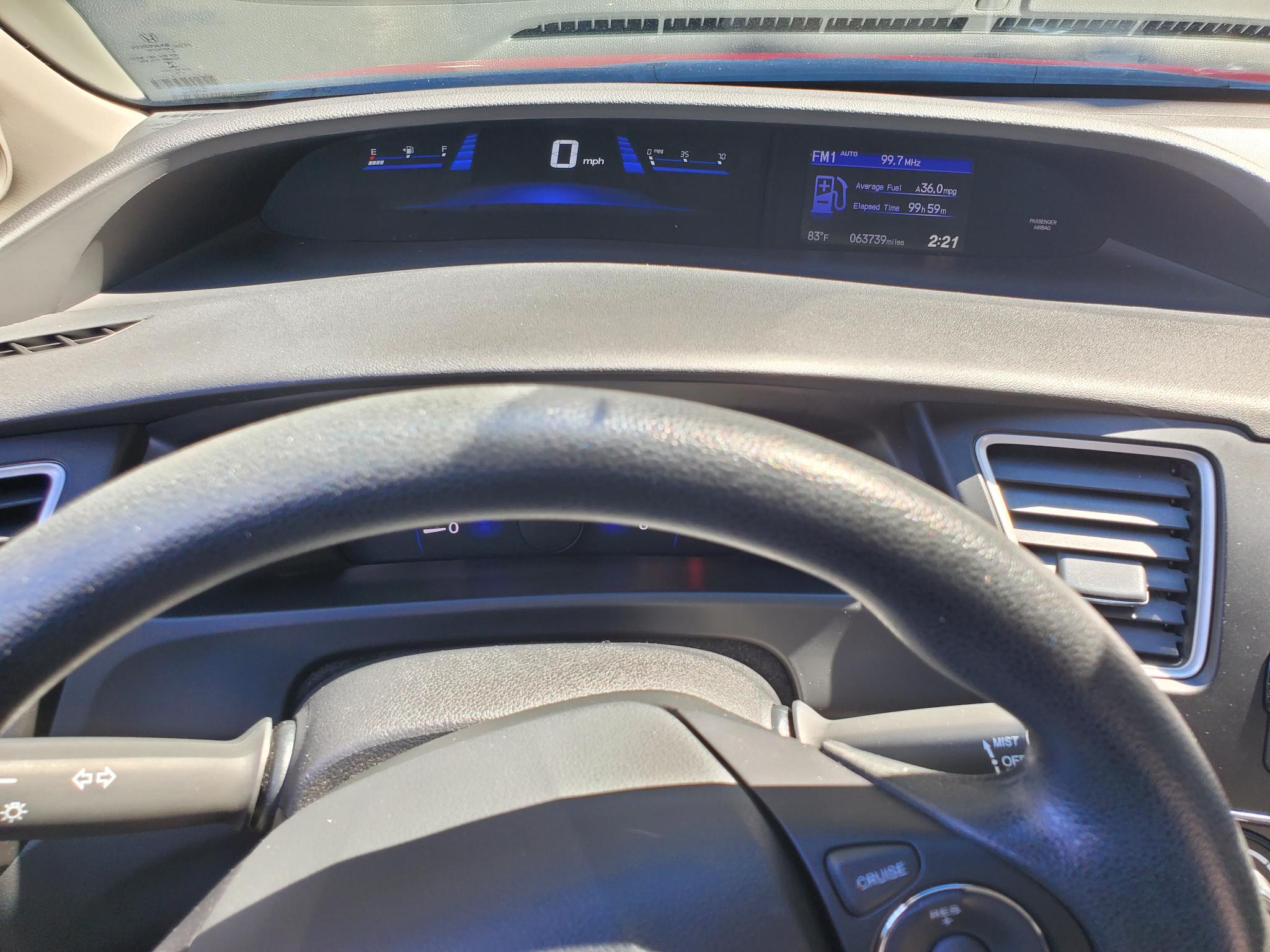 Honda Civic Coupe 2dr CVT LX 2015