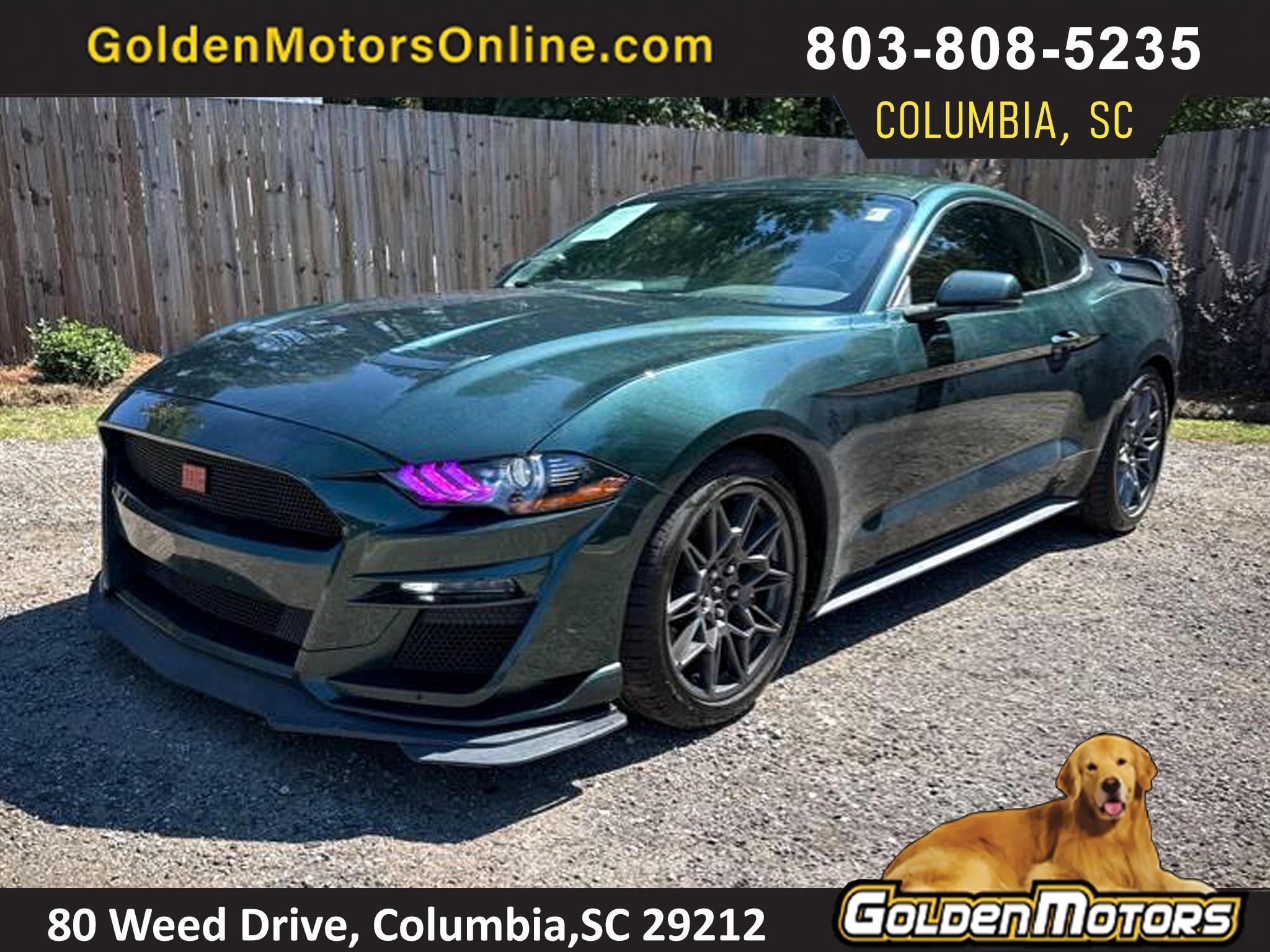 2019 Ford Mustang Bullitt Fastback Manual 6 Speed Coupe 5.0 Coyote