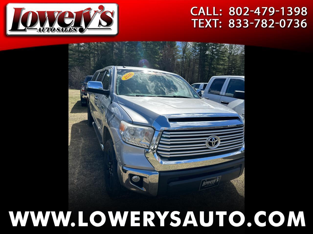 Toyota Tundra 4WD Truck CrewMax 5.7L V8 6-Spd AT LTD (Natl) 2016