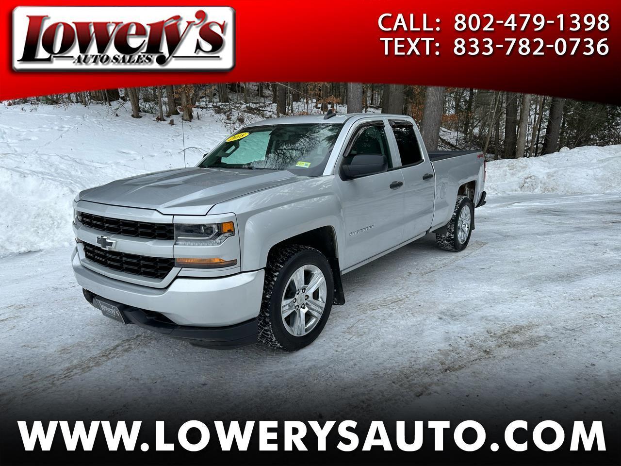 2018 Chevrolet Silverado 1500 4WD Double Cab 143.5" Custom
