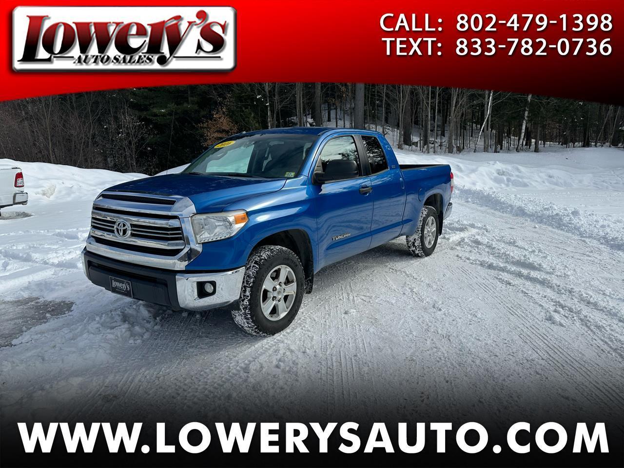Toyota Tundra 4WD Truck Double Cab 4.6L V8 6-Spd AT SR5 (Natl) 2016