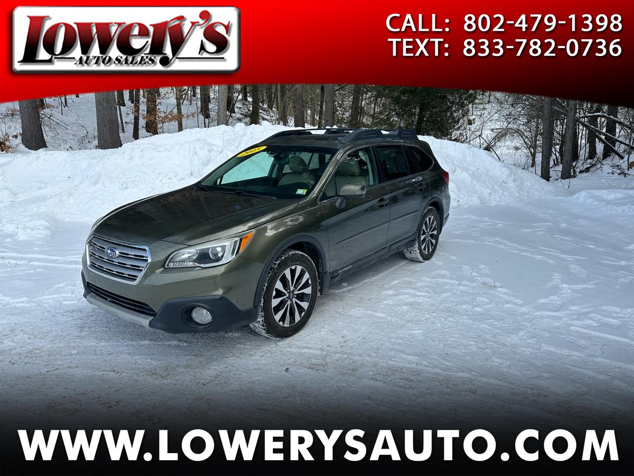 Subaru Outback 4dr Wgn 2.5i Limited PZEV 2015