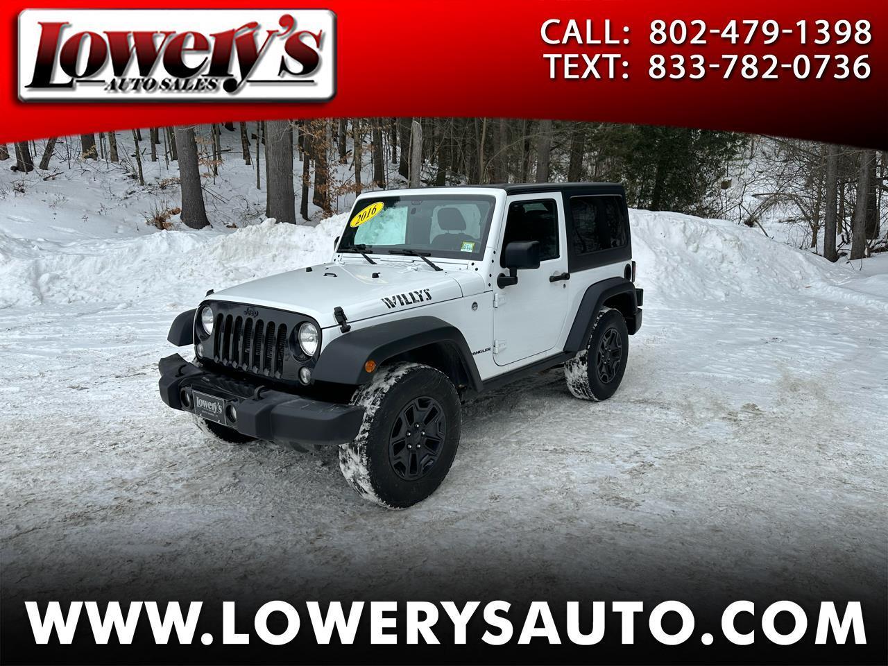 Jeep Wrangler 4WD 2dr Willys Wheeler 2016