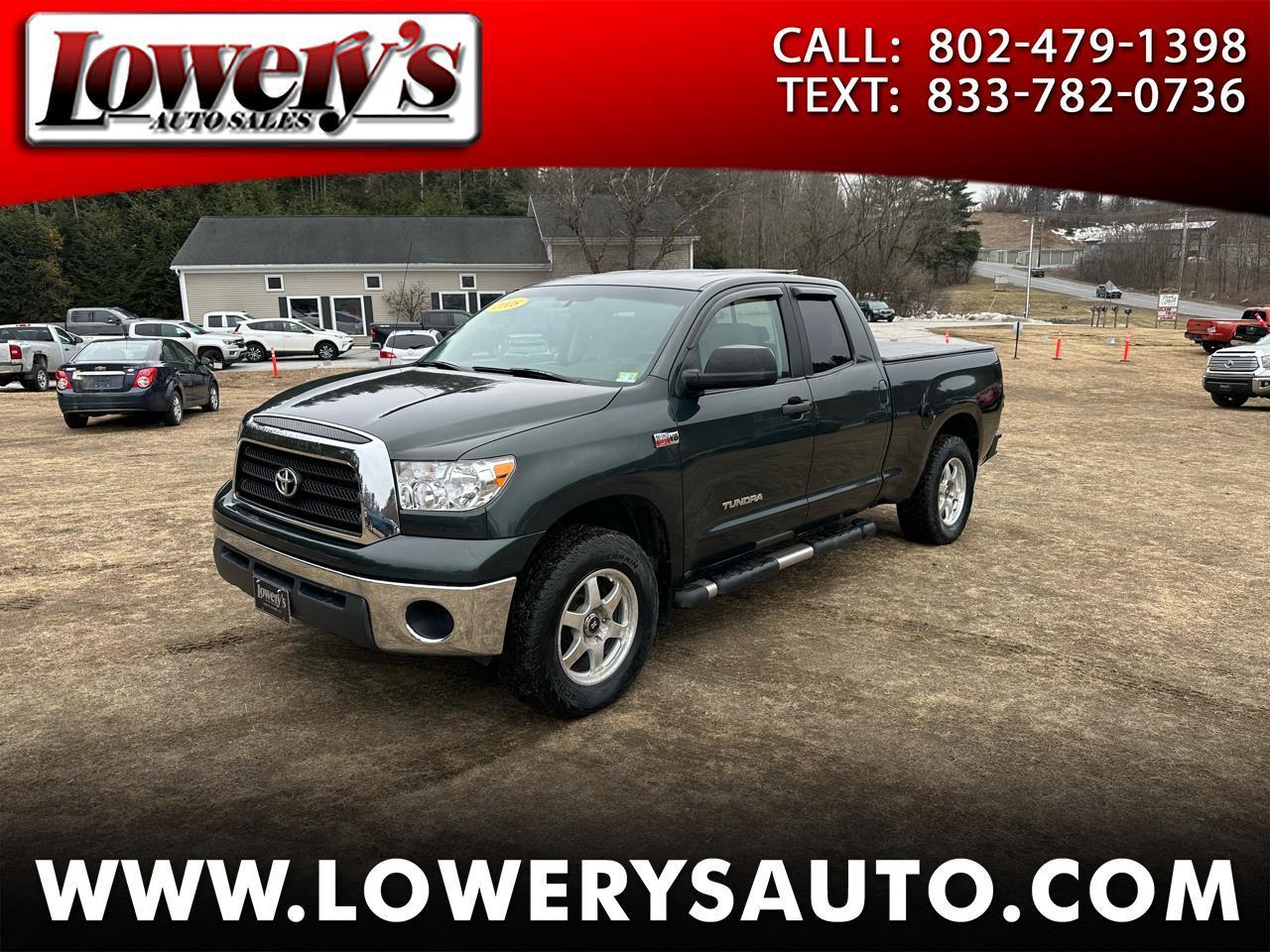Toyota Tundra 4WD Truck Dbl 5.7L V8 6-Spd AT (Natl) 2008
