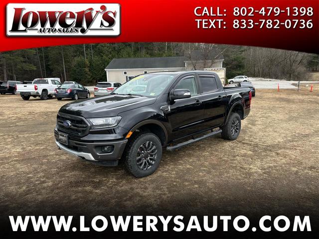 Black 2020 Ford Ranger Lariat SuperCrew 4WD Pickup Truck Four-Wheel Drive Automatic