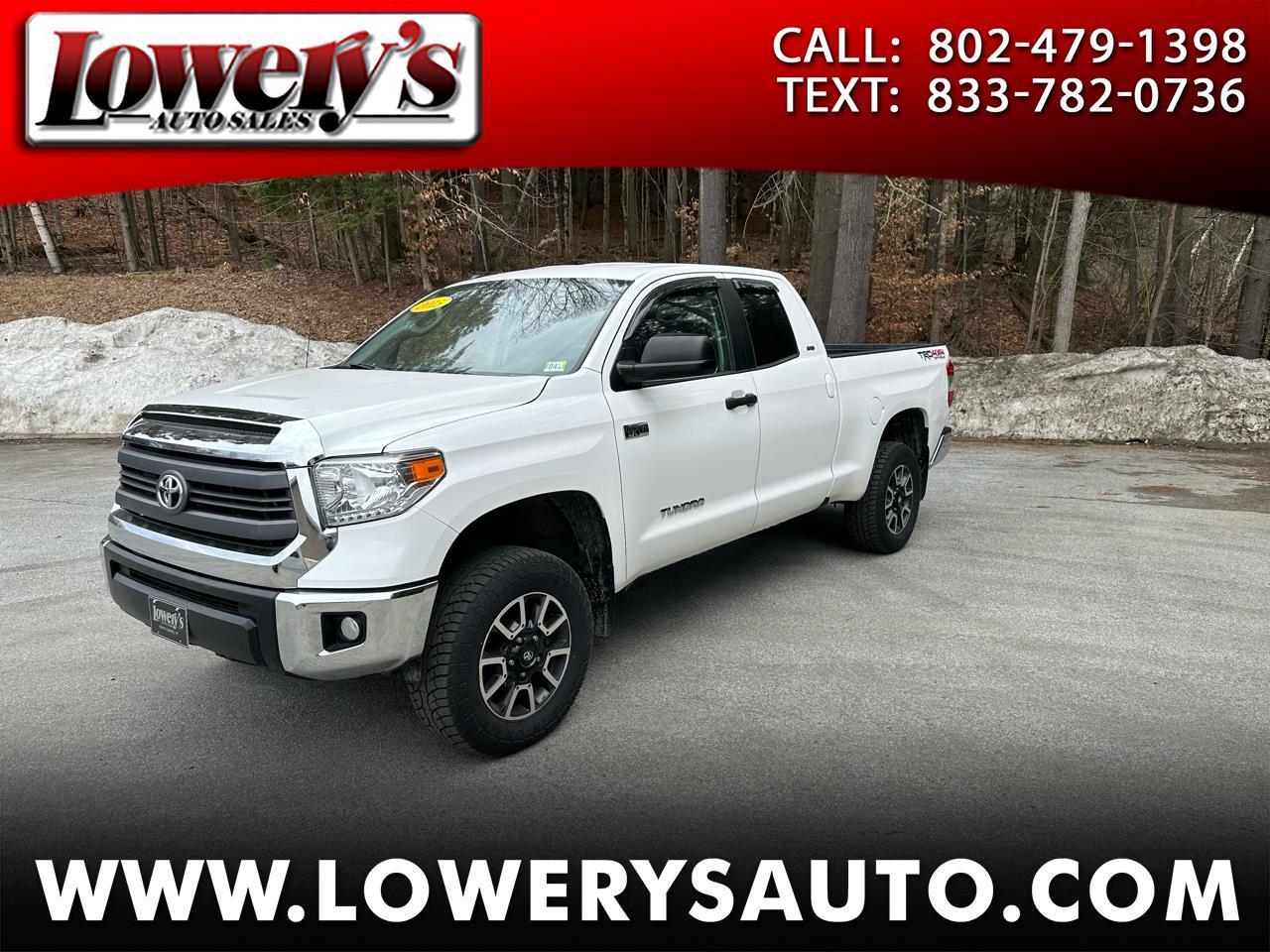 Toyota Tundra 4WD Truck Double Cab 5.7L V8 6-Spd AT SR5 (Natl) 2015