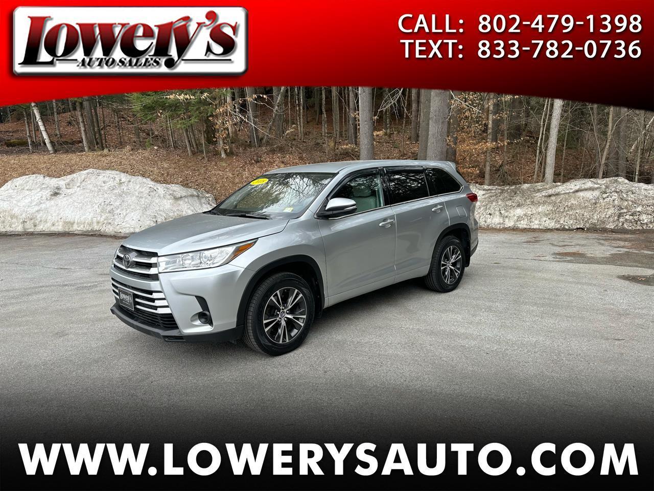 Toyota Highlander LE V6 AWD (Natl) 2018