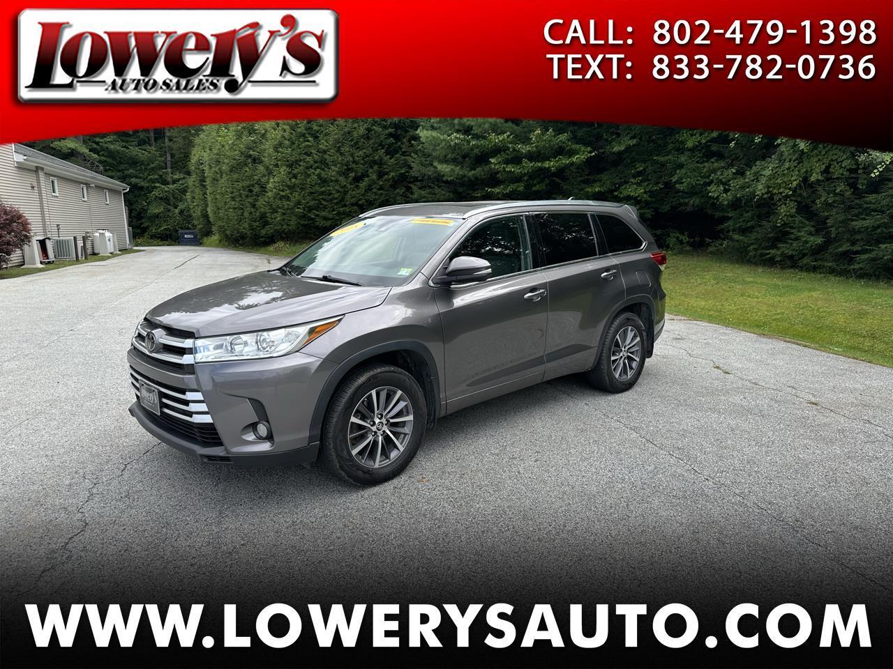Toyota Highlander XLE V6 AWD (Natl) 2018