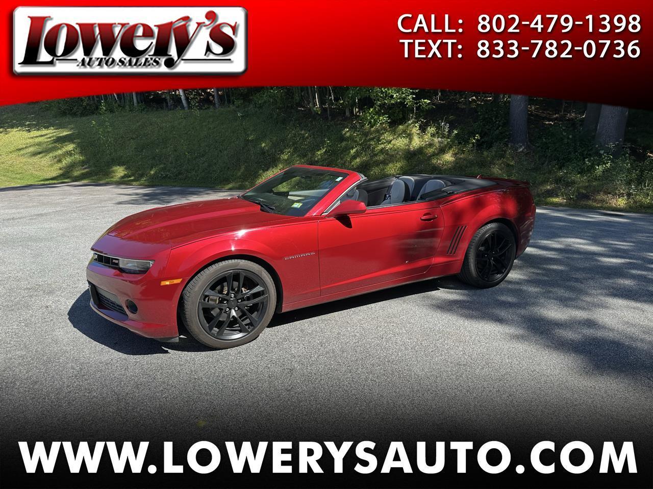 2015 Chevrolet Camaro 2dr Conv LT w/1LT