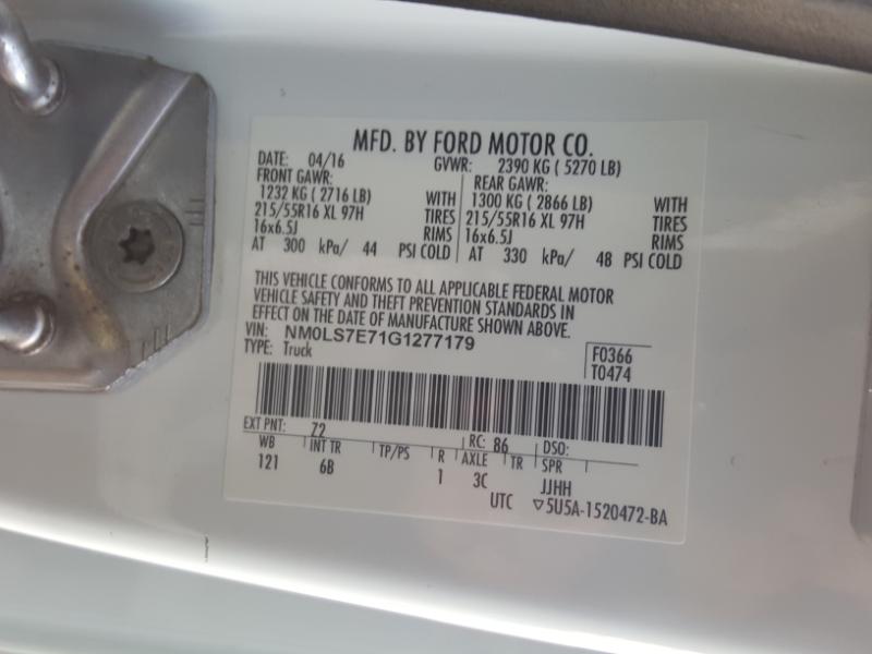 Ford Transit Connect Cargo Van XL LWB w/Rear 180 Degree Door 2016 Ford Transit Connect Cargo Van XL LWB w/Rear 180 Degree Door 2016