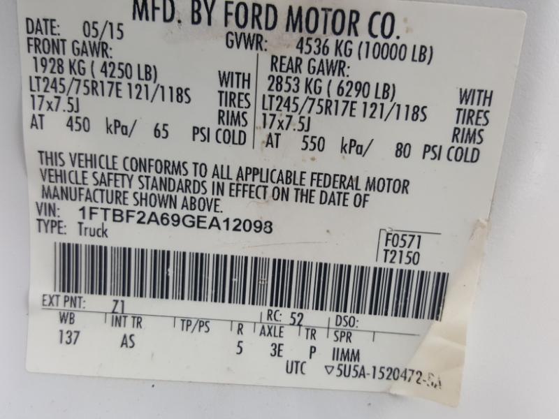 Ford F-250 SD XL 2WD 2016