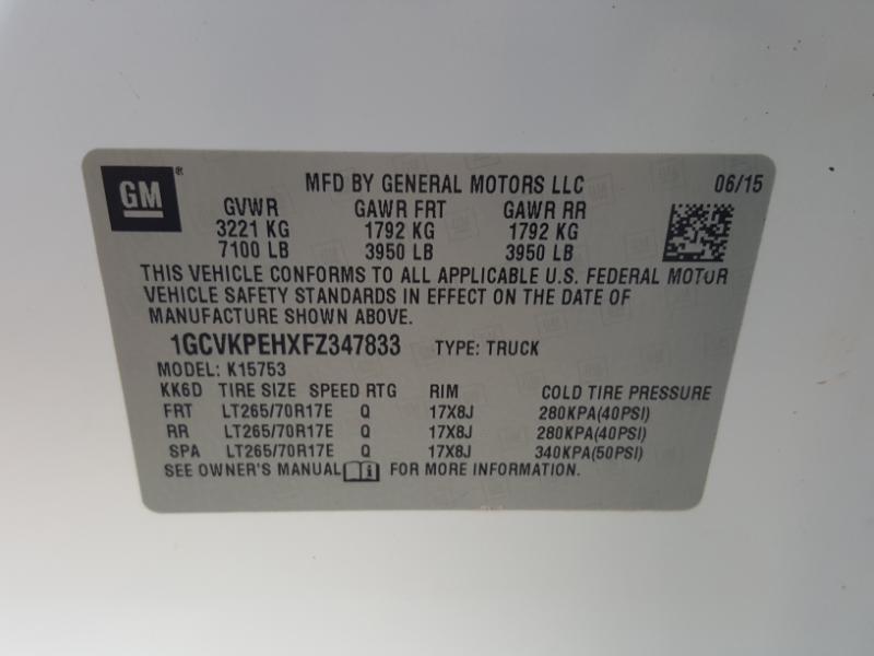 Chevrolet Silverado 1500 Work Truck Double Cab 4WD 2015