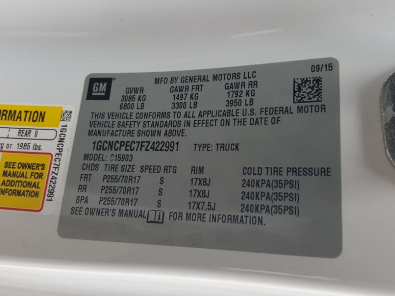 Chevrolet Silverado 1500 Work Truck Long Box 2WD 2015