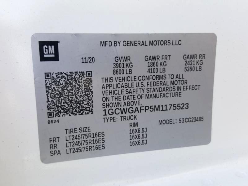 Chevrolet Express 2500 Cargo 2021