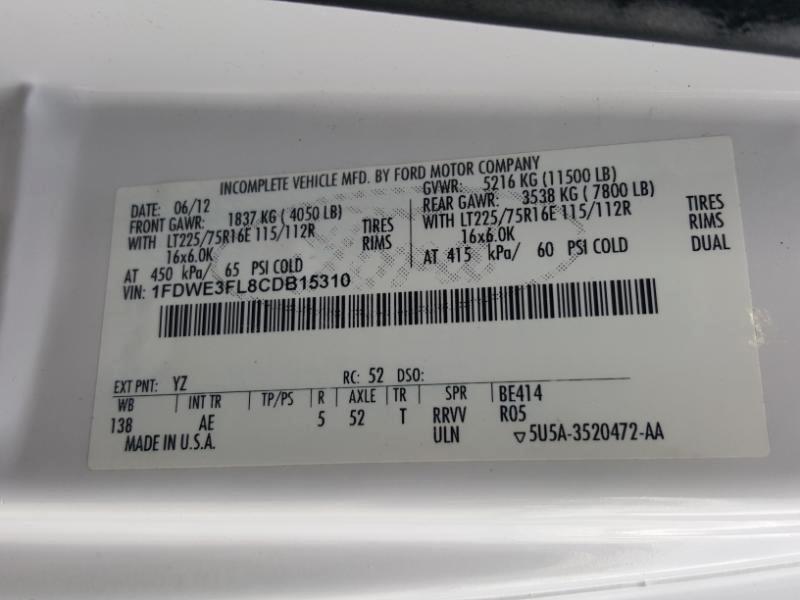 Ford Econoline E-350 Super Duty 2012