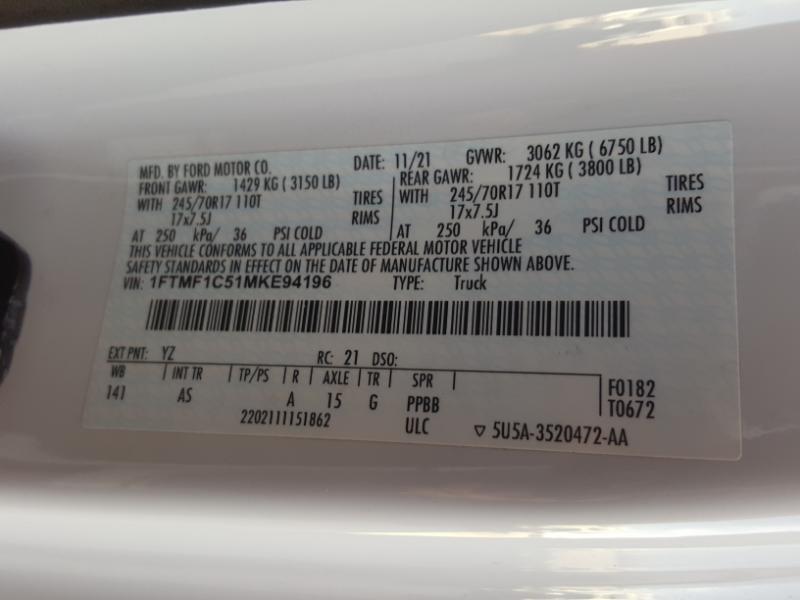 Ford F-150 XL 8-ft. Bed 2WD 2021