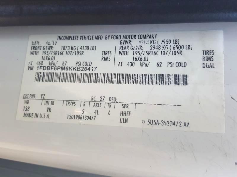 Ford Transit T-350 HD DRW 2019