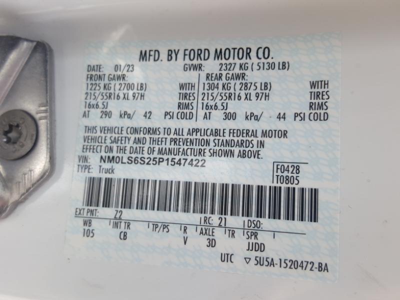 Ford Transit Connect Cargo Van XL SWB 2023