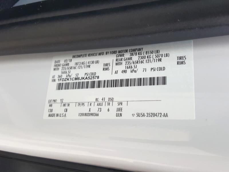 Ford Transit 150 Wagon Med. Roof XLT w/Sliding Pass. 130-in. WB 2018