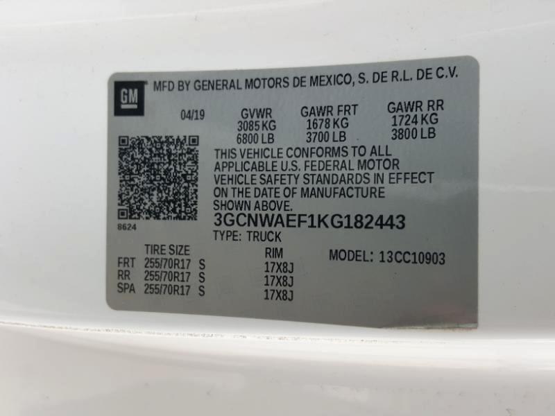 Chevrolet Silverado 1500 Work Truck Long Box 2WD 2019