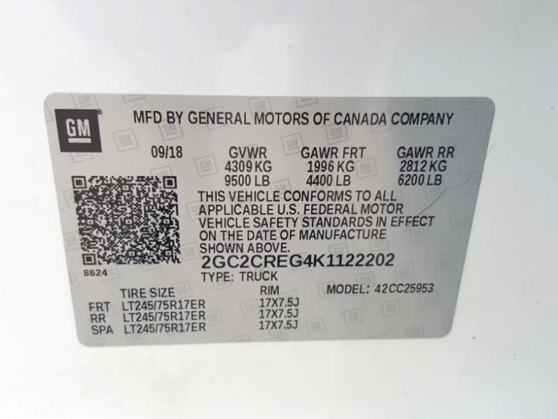 Chevrolet Silverado 2500HD Work Truck Double Cab 2WD 2019