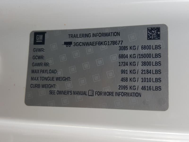 Chevrolet Silverado 1500 Work Truck Long Box 2WD 2019