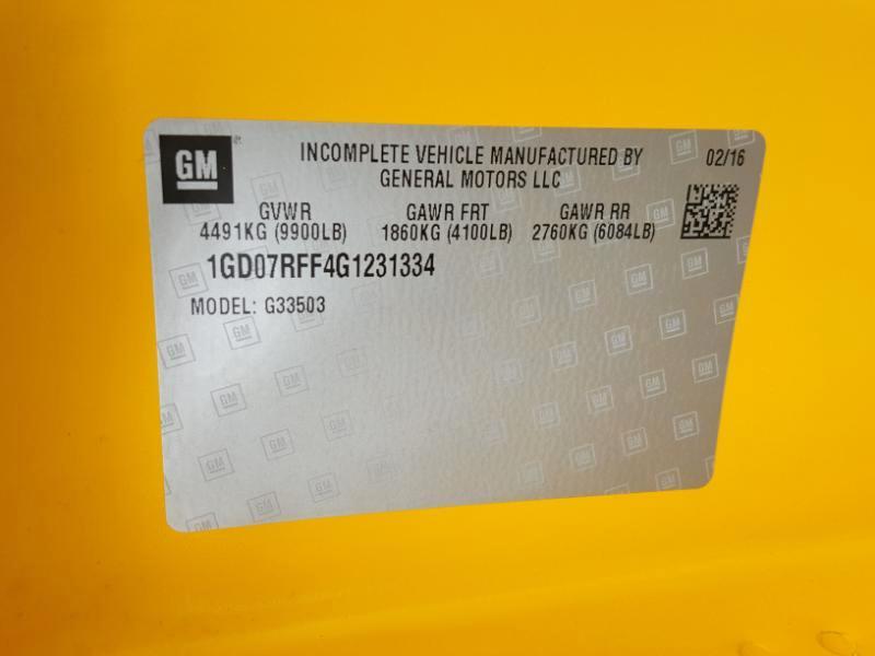 GMC Savana G3500 139 in. 2016