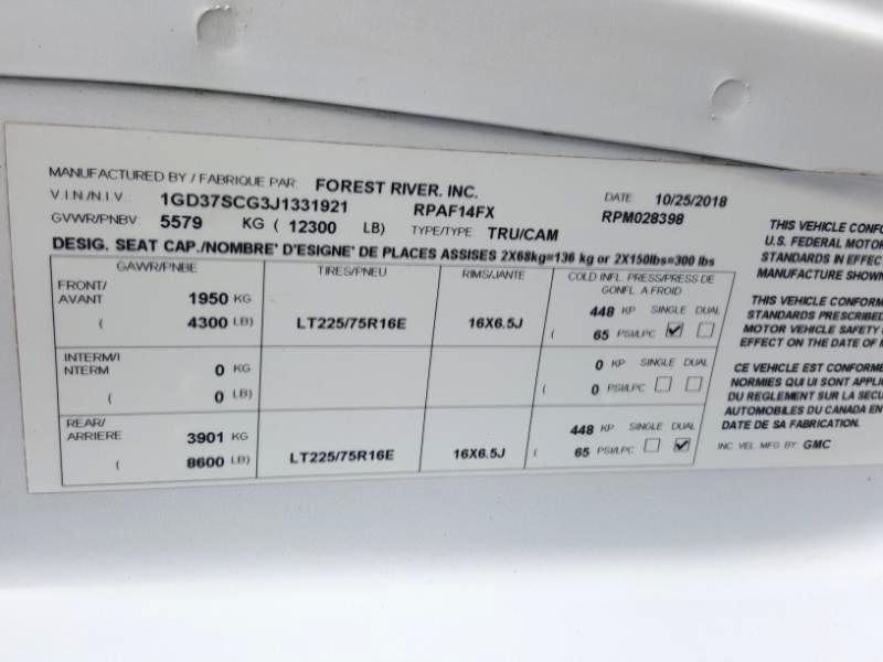 GMC Savana G3500 159 in. 2018
