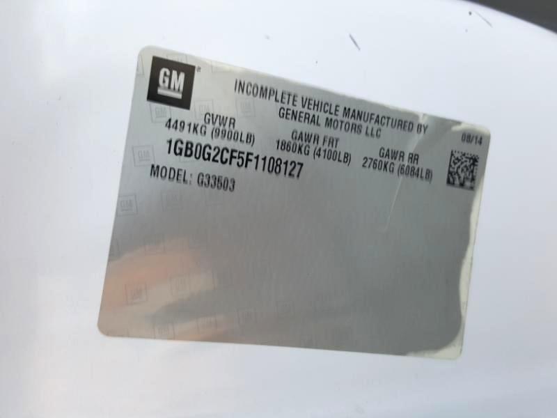 Chevrolet Express G3500 139" 2015