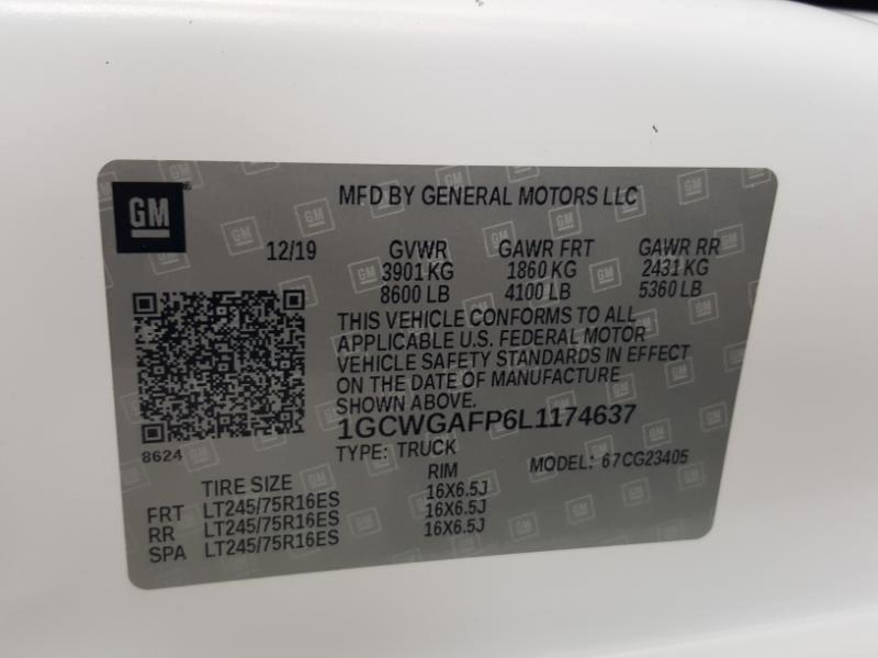 Chevrolet Express 2500 Cargo 2020