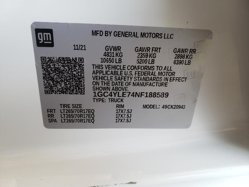Chevrolet Silverado 2500HD Work Truck Crew Cab Long Box 4WD 2022