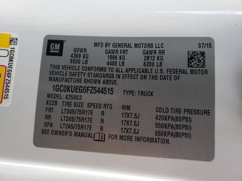 Chevrolet Silverado 2500HD Work Truck Long Box 4WD 2015