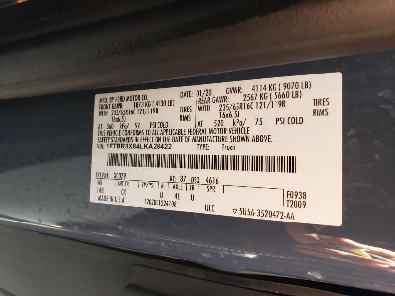 Ford Transit 250 Van High Roof w/Sliding Pass. 148-in. WB EL 2020