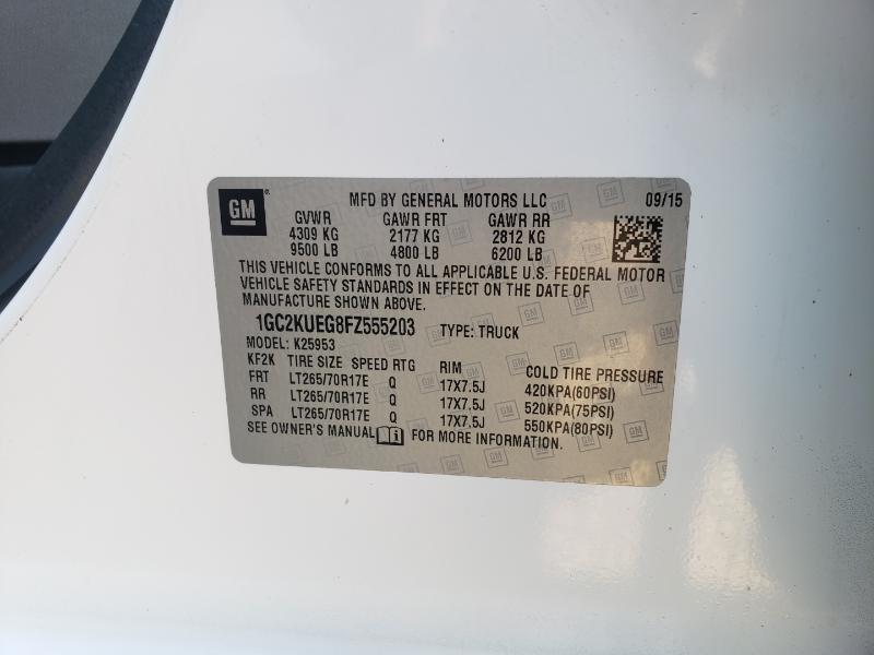 Chevrolet Silverado 2500HD Work Truck Double Cab Long Box 4WD 2015