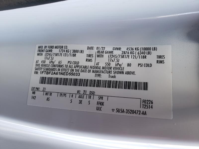 Ford F-250 SD XL 2WD 2022