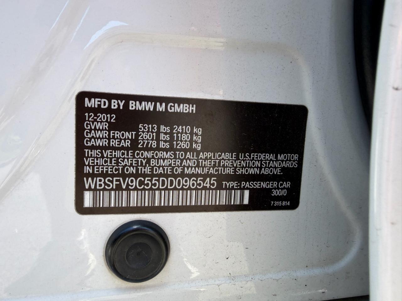 BMW M5 Sedan 2013