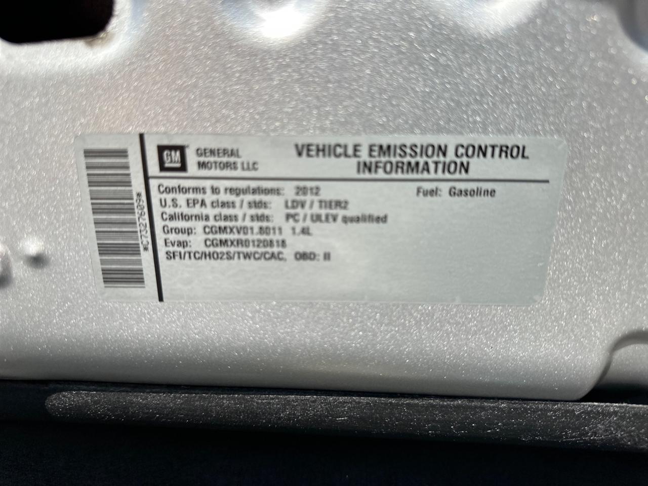 Chevrolet Cruze 4dr Sdn LTZ 2012