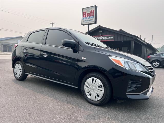 Jet Black Metallic 2024 Mitsubishi Mirage Hatchback Front-Wheel Drive Continuously Variable Transmission